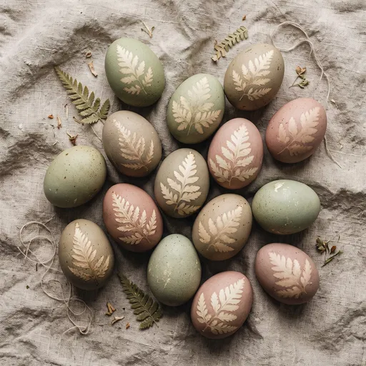 Naturally Dyed Botanical Easter Eggs