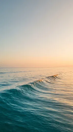 Calm Ocean Swell at Golden Hour