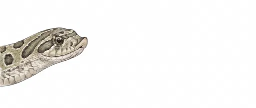 Western Hognose Snake Peeking Illustration
