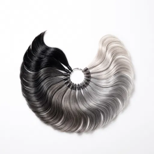 Monochrome Gradient Hair Color Swatch Ring