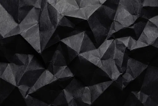Crumpled Black Craft Paper Texture