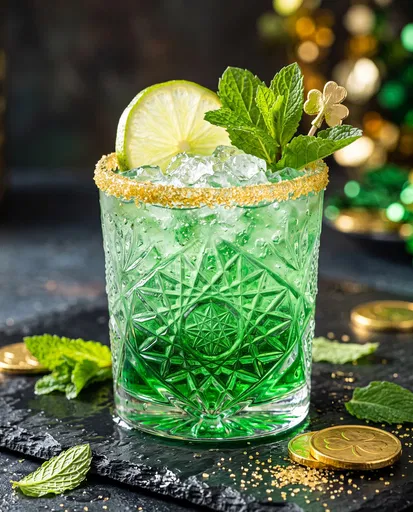 Festive Green St. Patrick's Day Cocktail