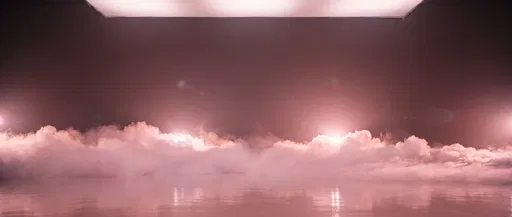 Pink Studio Mist on Glossy Floor