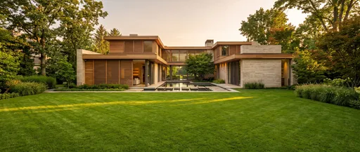 Modern Timber and Stone Luxury Residence