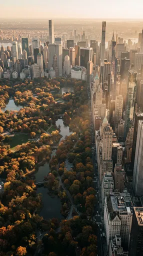Aerial View of Autumn Metropolitan Park