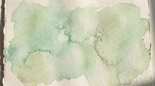 Pastel Green Watercolor Wash on Paper