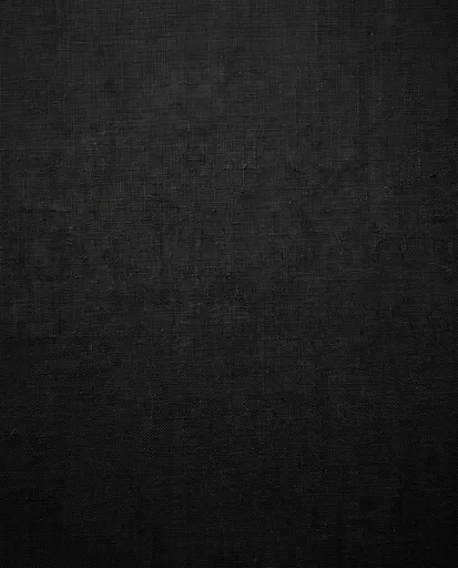 Dark Black Woven Linen Canvas Texture