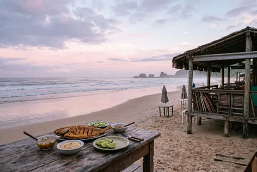 Fried Fish Meal on Dawn Beach