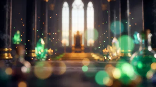 Blurred Fantasy Throne Room Background