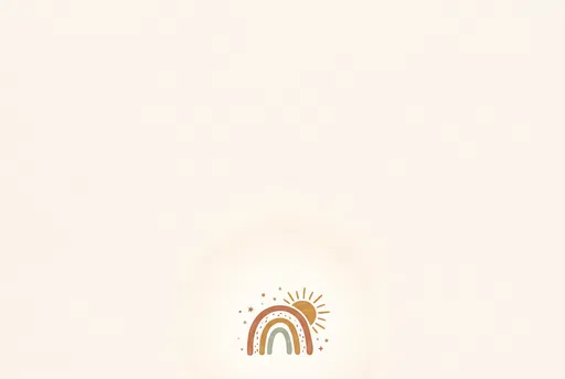 Minimal Boho Rainbow Nursery Background
