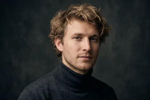 Studio Portrait of Young Blonde Man
