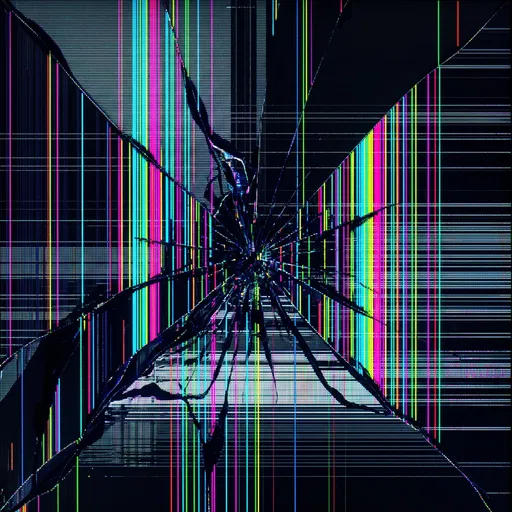 Broken LCD Screen Glitch Texture