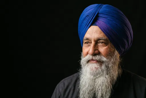 Portrait of Elderly Sikh Man