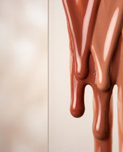 Glossy Terracotta and Nude Lip Glaze Drips