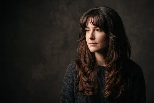 Portrait of Woman with Layered Hair