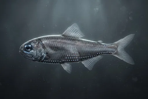 Detailed 3D Render of Deep Sea Lanternfish