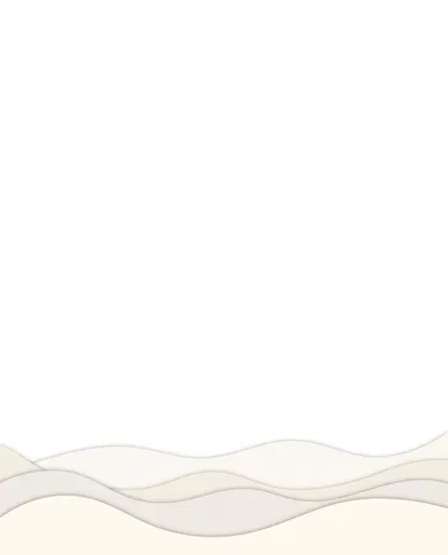 Minimalist White Paper Cut Waves Background