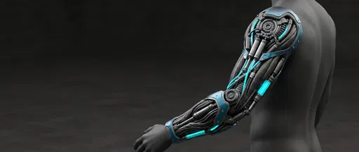 Biomechanical Arm Sleeve 3D Concept