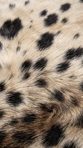 Spotted Beige and Black Animal Fur