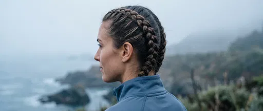 Athletic Woman With Braids By Misty Coast