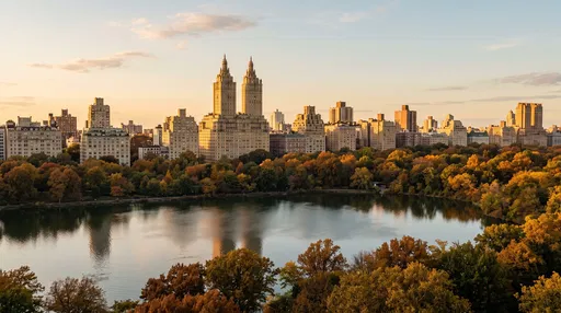 Central Park West Skyline in Autumn