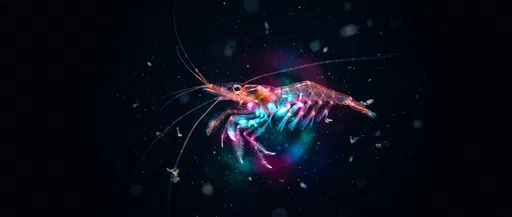 Bioluminescent Deep Sea Shrimp