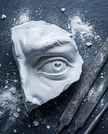 Plaster Cast of David's Eye