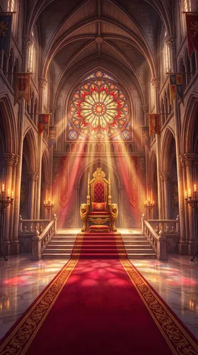 Grand Royal Throne Room Illustration