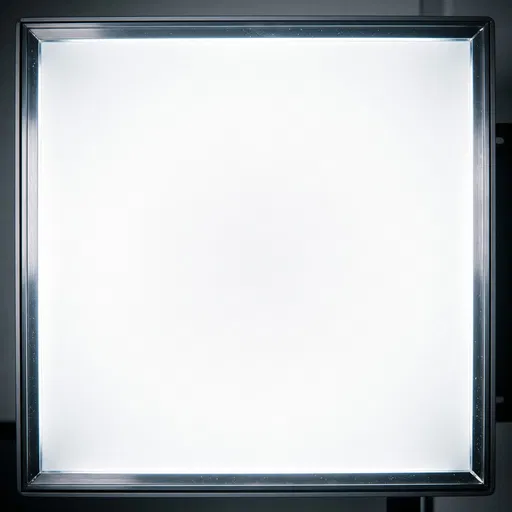 Glowing Square White Lightbox Frame