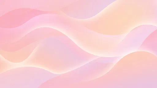 Soft Pastel Pink Wavy Gradient Background