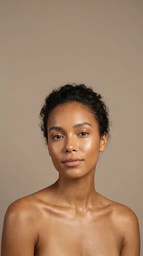 Beauty Portrait of Woman with Glowing Skin