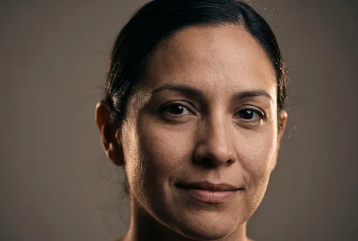 Close-Up Portrait of Latina Woman