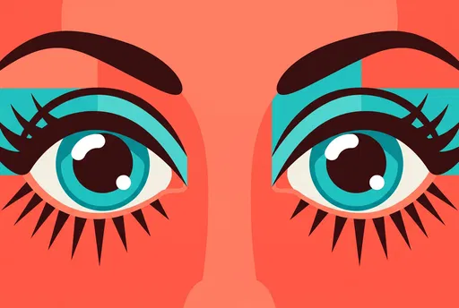 Retro Mod Pop Art Doe Eyes