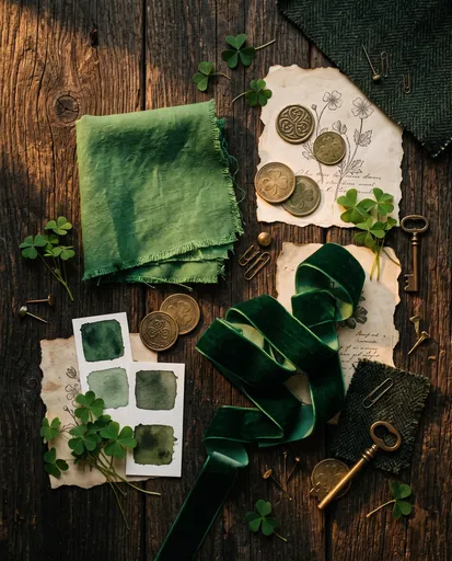 St. Patrick's Day Green Mood Board