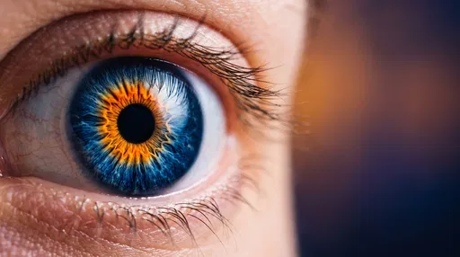 Macro Close-Up of Central Heterochromia Eye