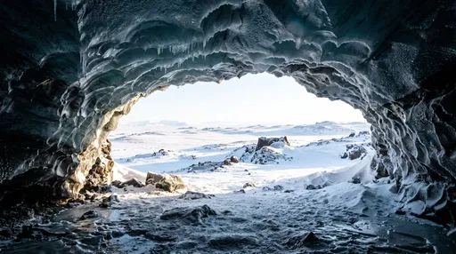View From Inside an Arctic Ice Cave