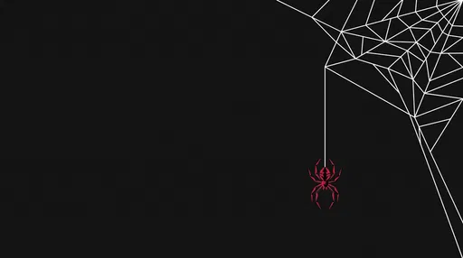 Geometric Red Spider and White Web
