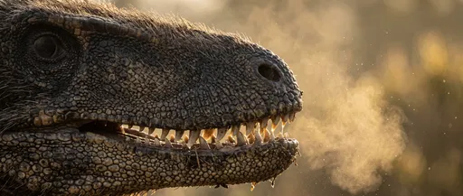 Close-Up Profile of Utahraptor Snout