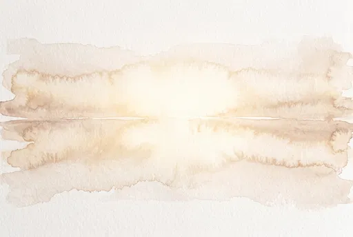 Symmetrical Tan Watercolor Horizon Wash Background