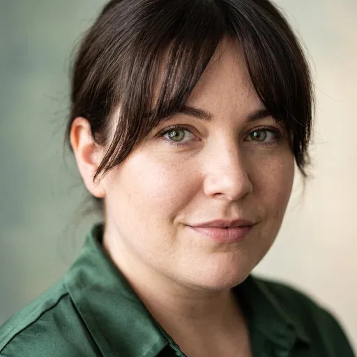 Close-Up Portrait of Confident Brunette Woman