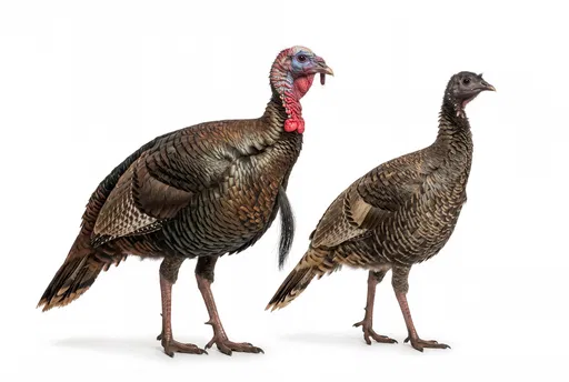 Wild Turkey Tom and Hen Studio Cutout