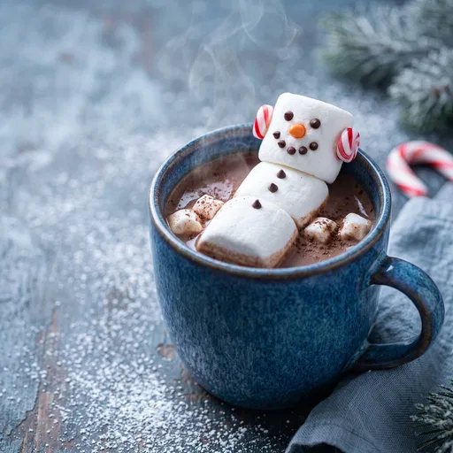 Marshmallow Snowman in Hot Cocoa Mug