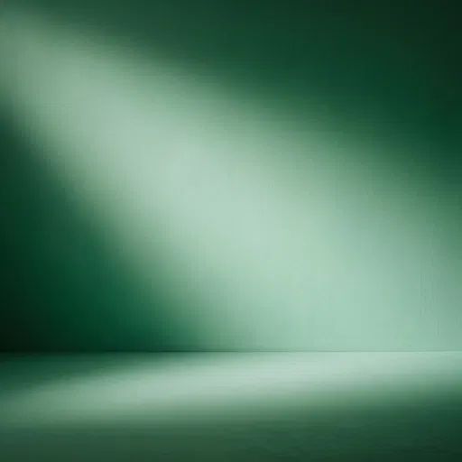 Green Studio Backdrop With Diagonal Light