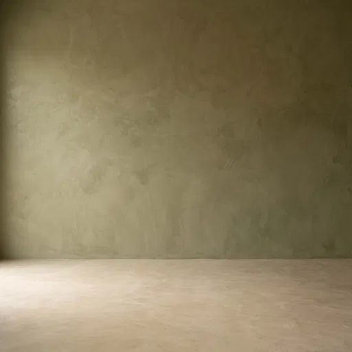 Olive Green Venetian Plaster Wall Background
