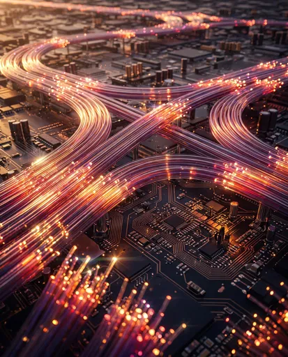 Fiber Optic Highway on Circuit Board