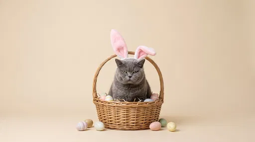 Grumpy Cat in Easter Basket