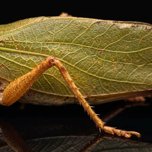 Macro Study of Katydid Wing and Leg