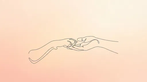 Minimalist Line Art of Paw and Hand