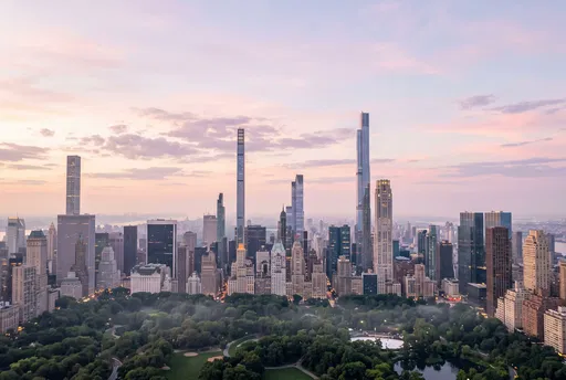 Manhattan Skyline and Central Park at Dawn
