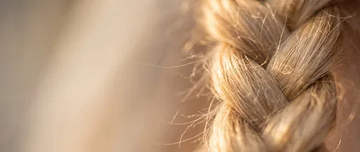 Macro Close-Up of Golden Braid